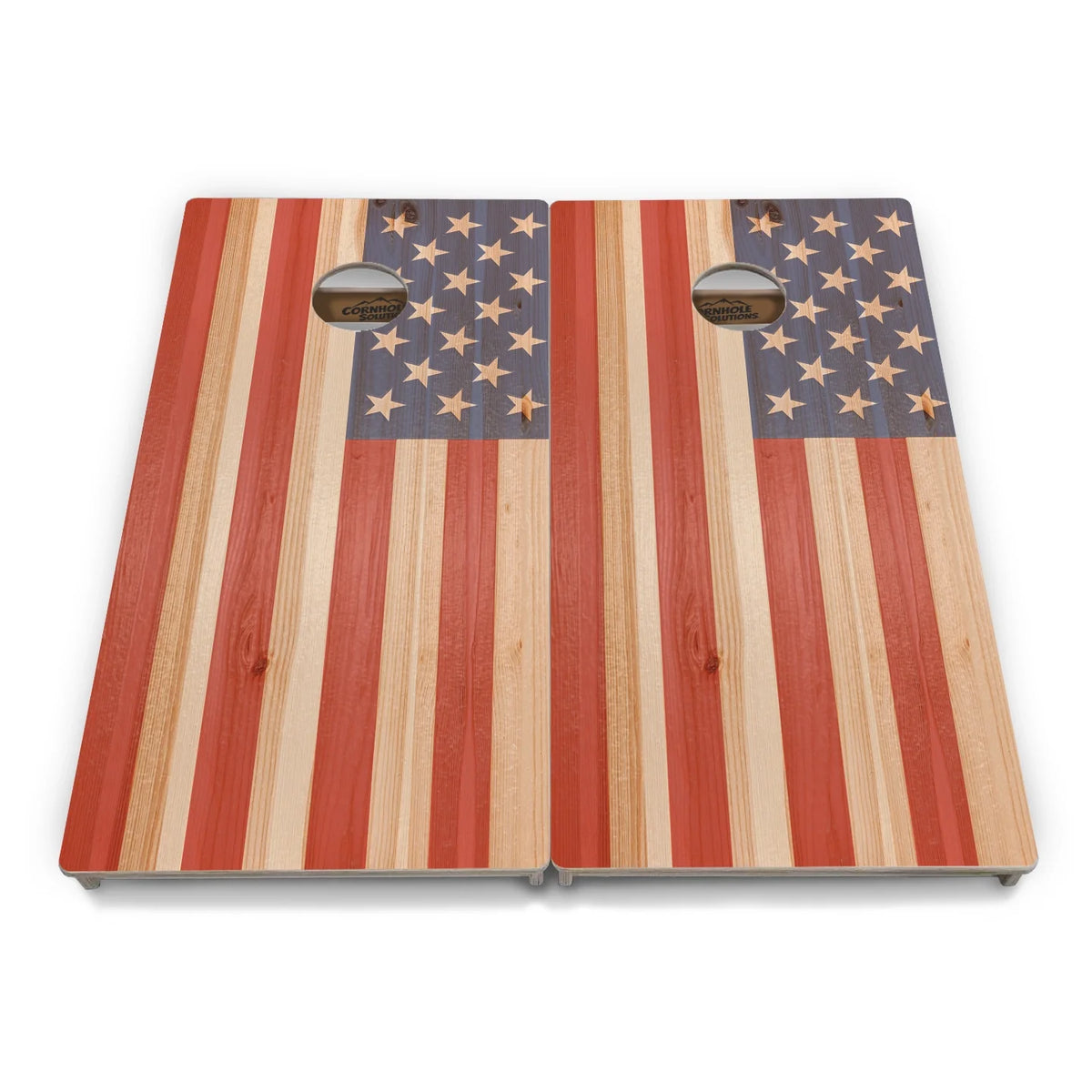 Faded Texas & USA Flag Cornhole Boards – Tournament Series