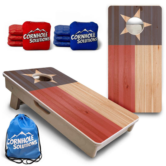 Faded Texas Flag - Mini or Vacation Size Cornhole Boards