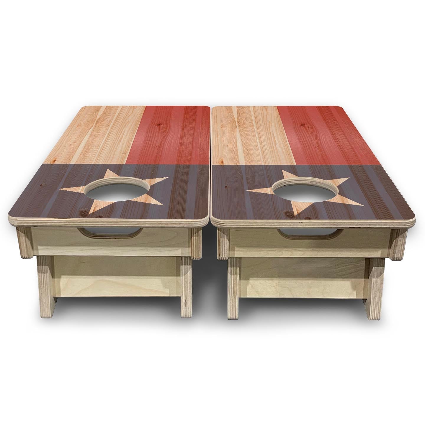 Faded Texas Flag - Mini or Vacation Size Cornhole Boards