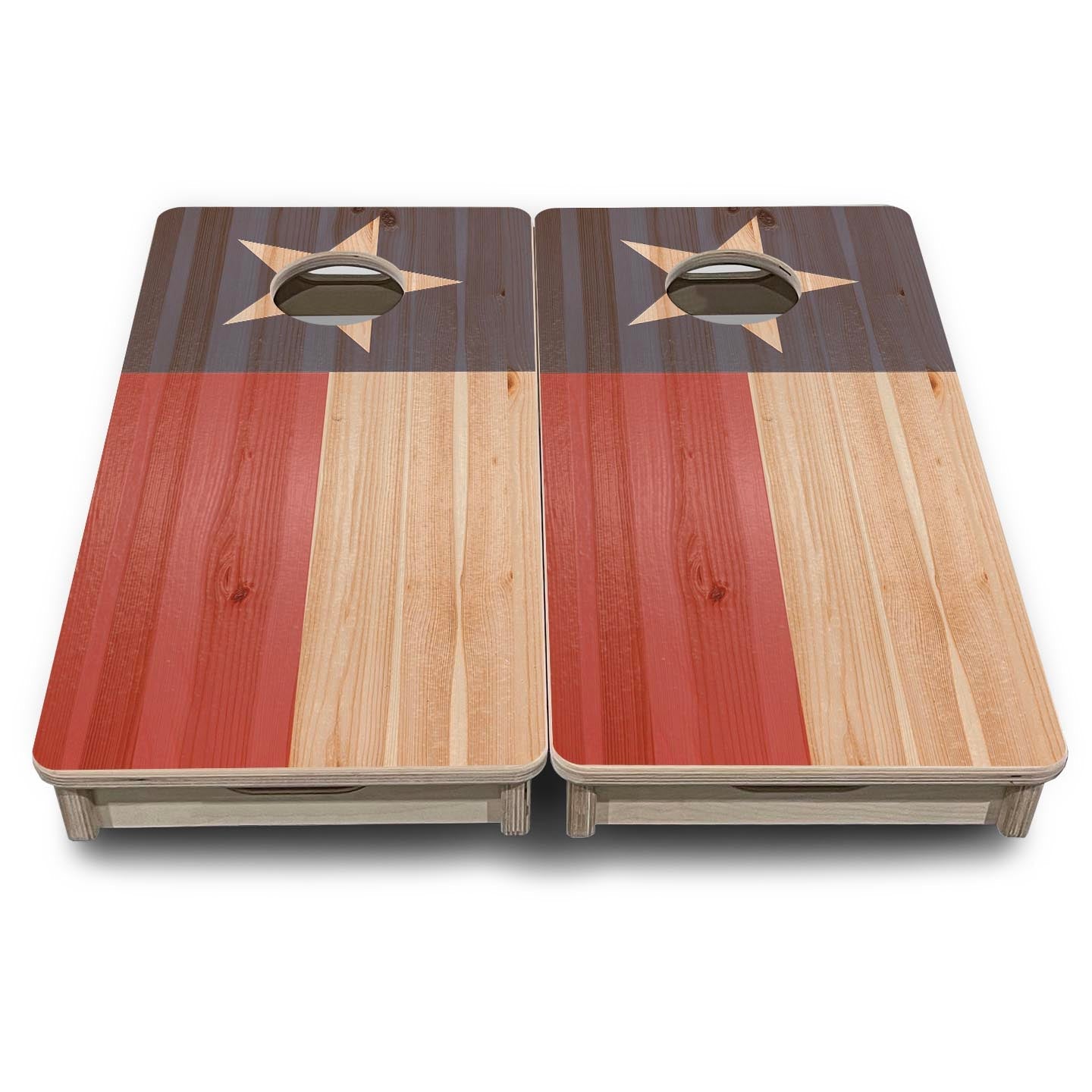 Faded Texas Flag - Mini or Vacation Size Cornhole Boards