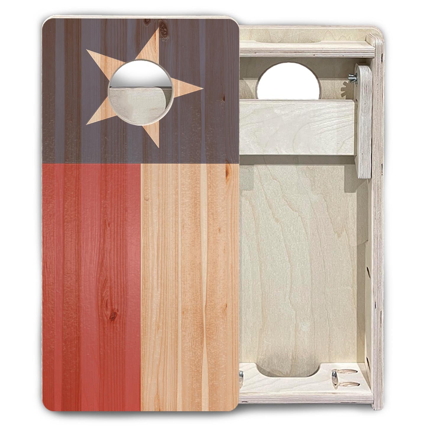 Faded Texas & USA Flag - Mini or Vacation Size Cornhole Boards