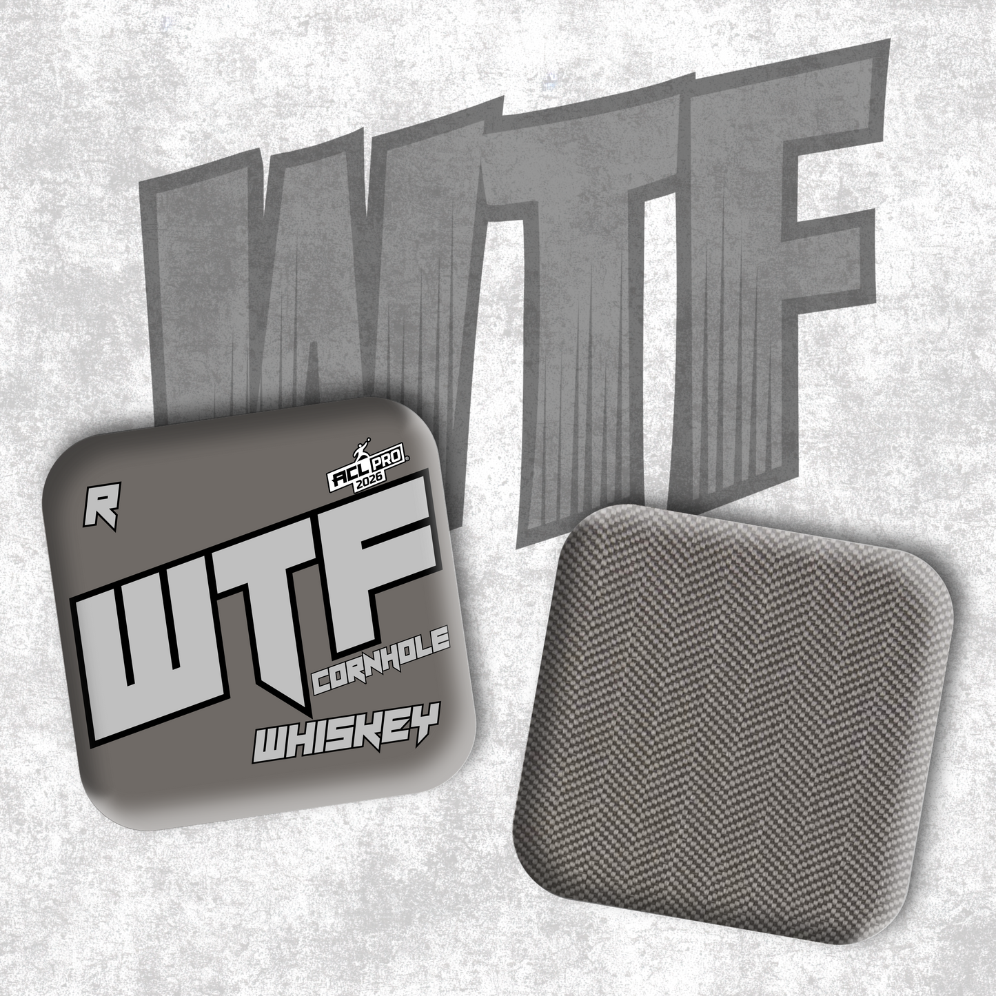 2026 WTF Whiskey OG Logo - ACL Pro Stamped Cornhole Bags - Set of 4 bags