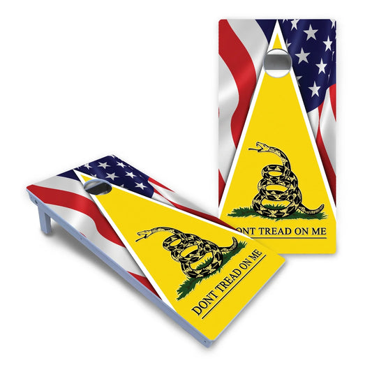 DTOM Yellow Triangle Cornhole Boards - All Weather Series