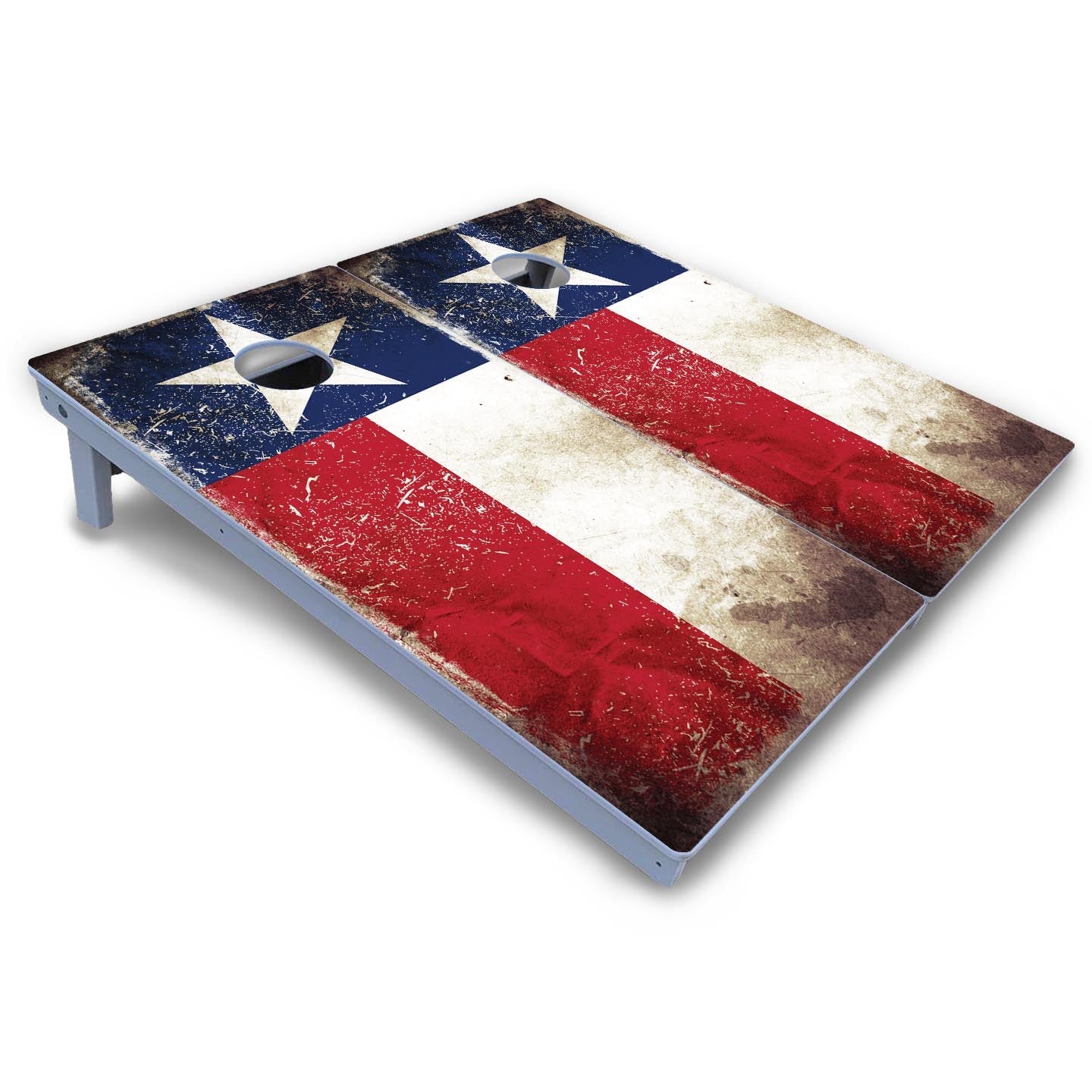 Texas Distressed Flag Cornhole Boards - All Weather Series