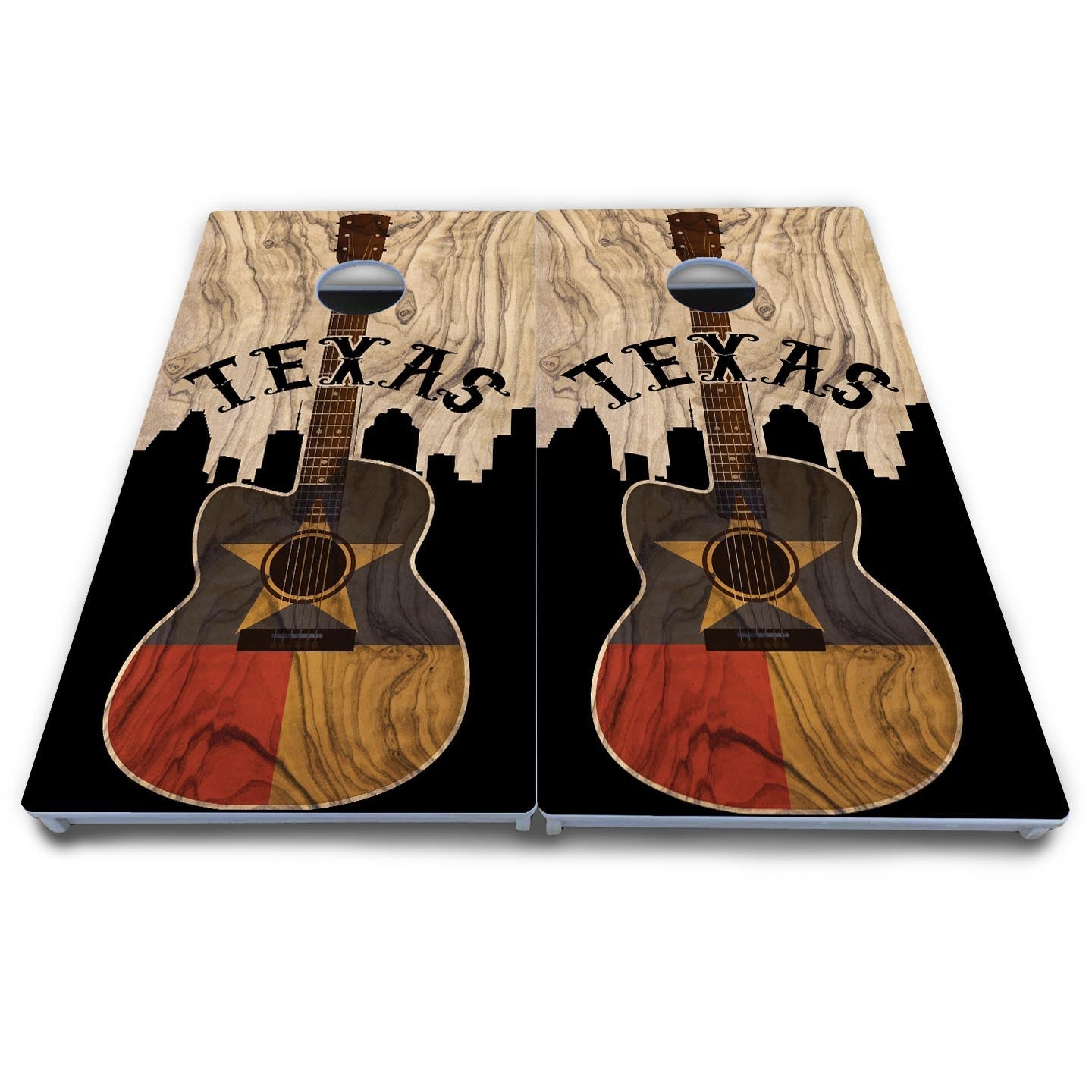 Texas Guitar Cornhole Boards - All Weather Series