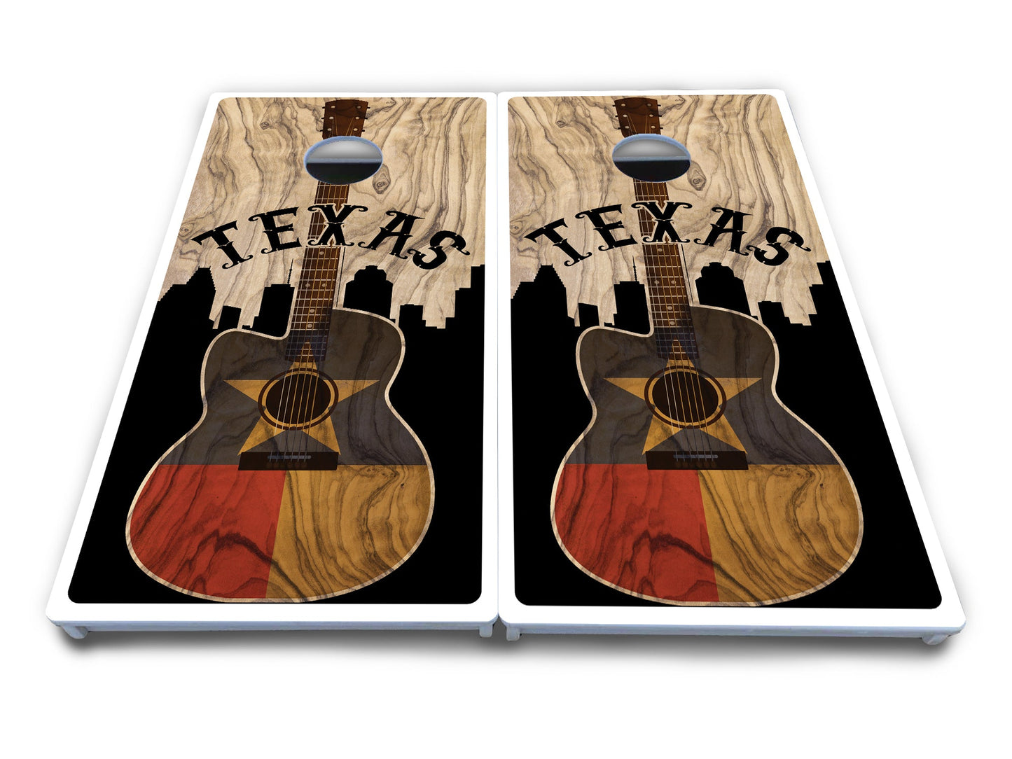 Texas Guitar Cornhole Boards - All Weather Series