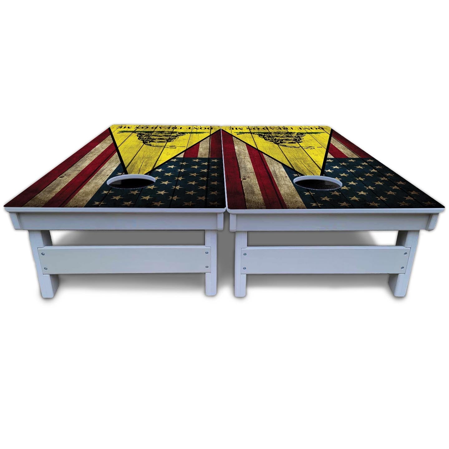 DTOM Rustic Triangle Cornhole Boards - All Weather Series