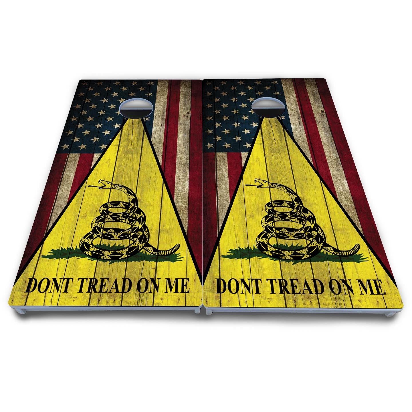 DTOM Rustic Triangle Cornhole Boards - All Weather Series