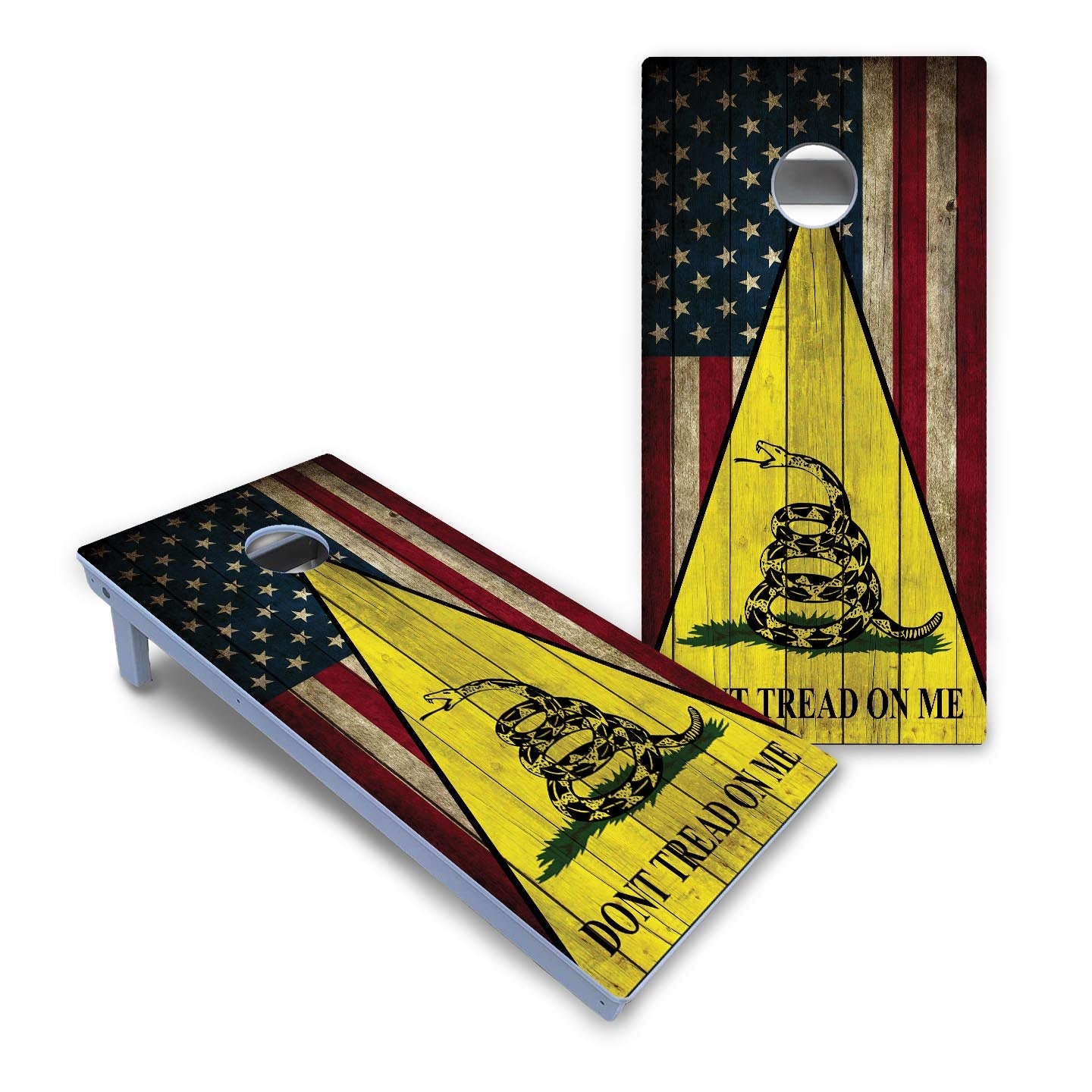 DTOM Rustic Triangle Cornhole Boards - All Weather Series