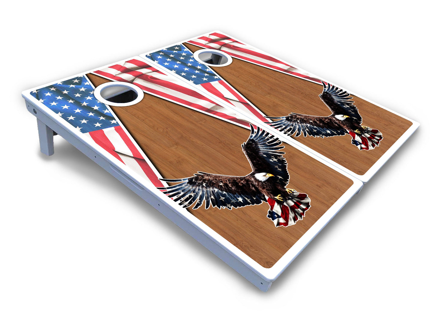 Eagle Triangle Wood Cornhole Boards - All Weather Series