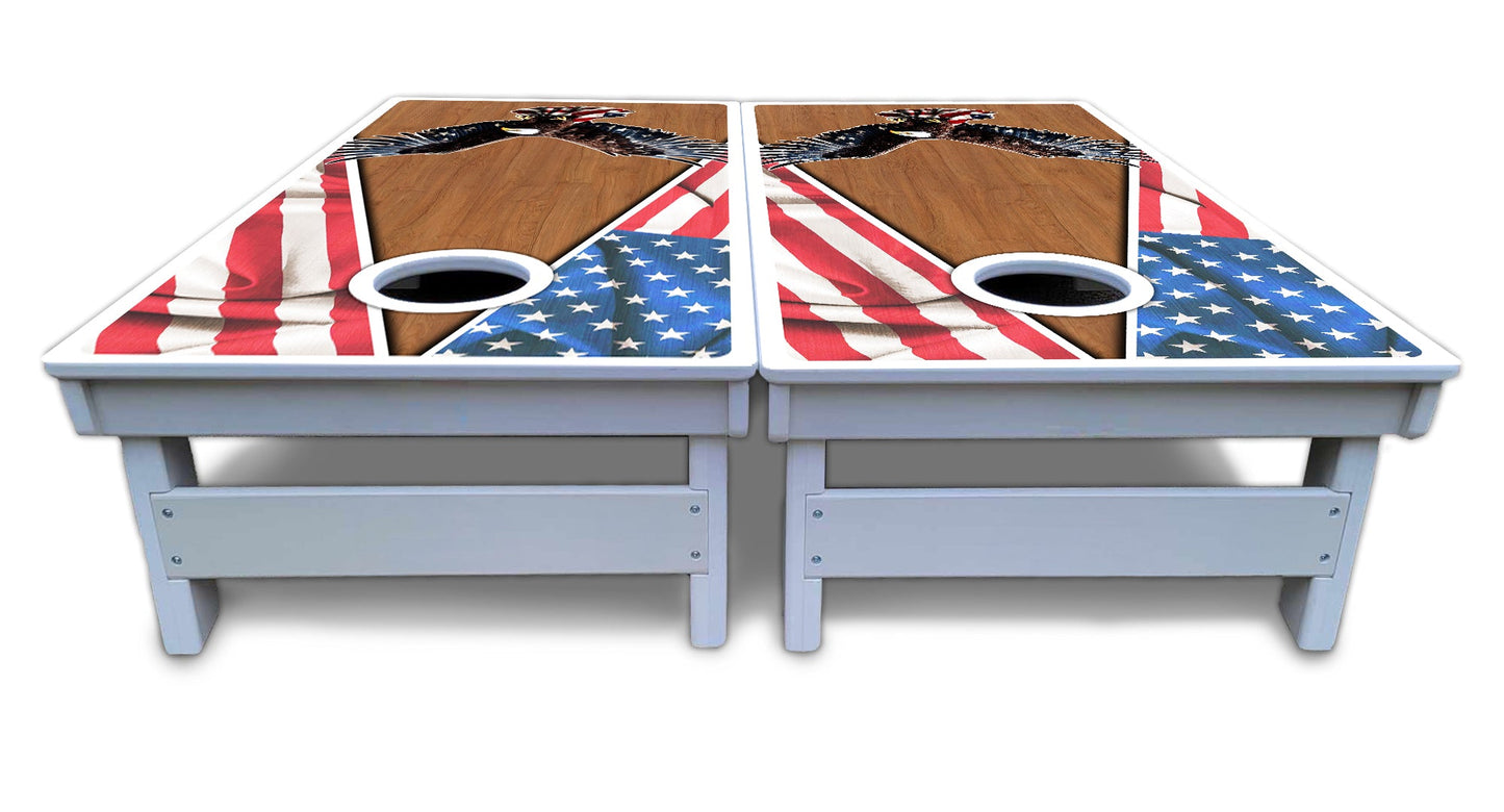 Eagle Triangle Wood Cornhole Boards - All Weather Series