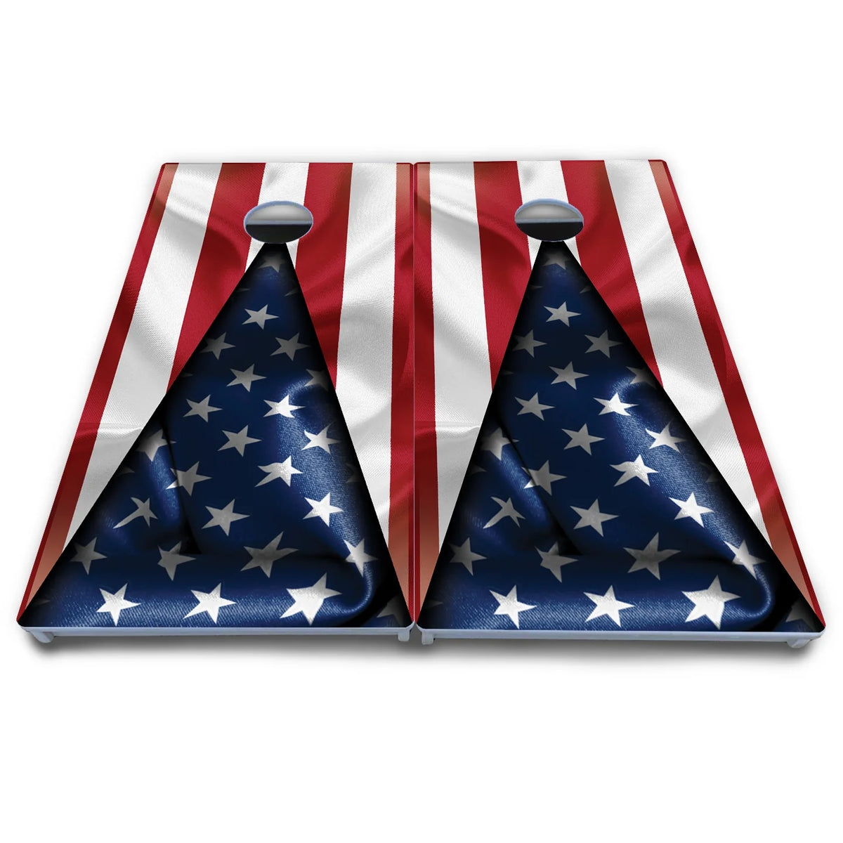 American Flag Triangle Cornhole Boards - All Weather Series