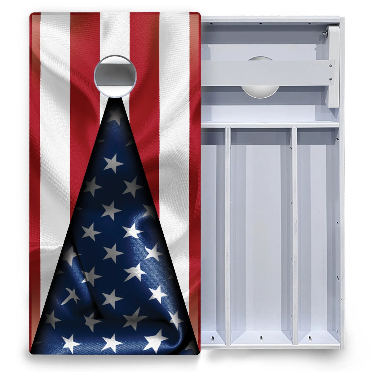 American Flag Triangle Cornhole Boards - All Weather Series