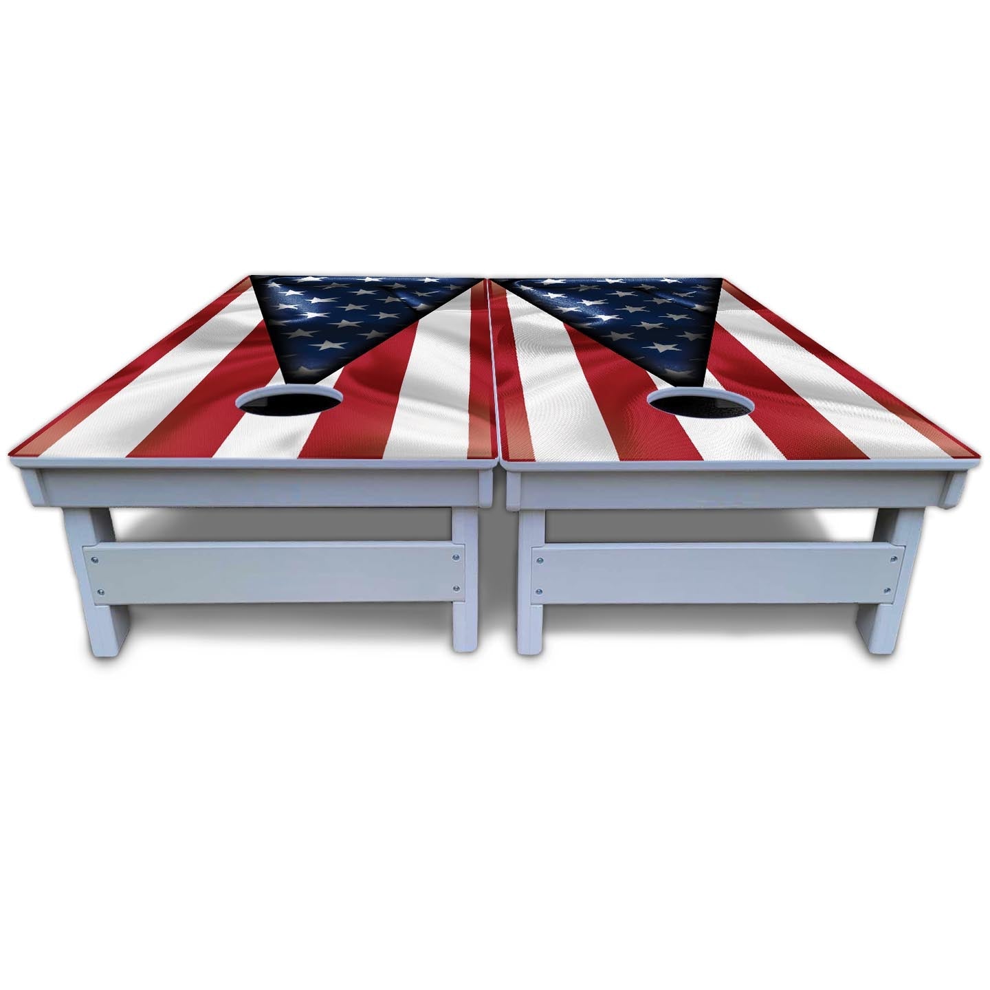 American Flag Triangle Cornhole Boards - All Weather Series