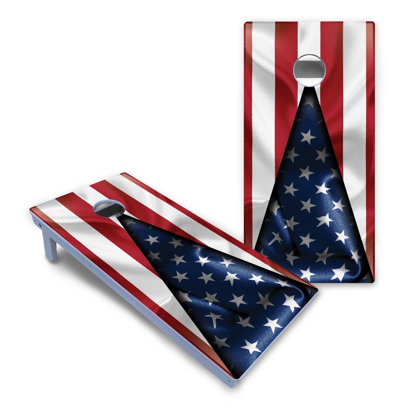 American Flag Triangle Cornhole Boards - All Weather Series