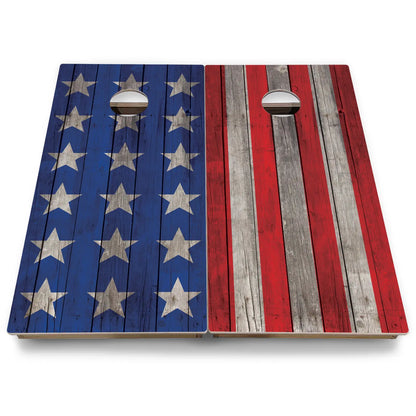 Large Stars & Stripes Cornhole Boards - Backyard Series