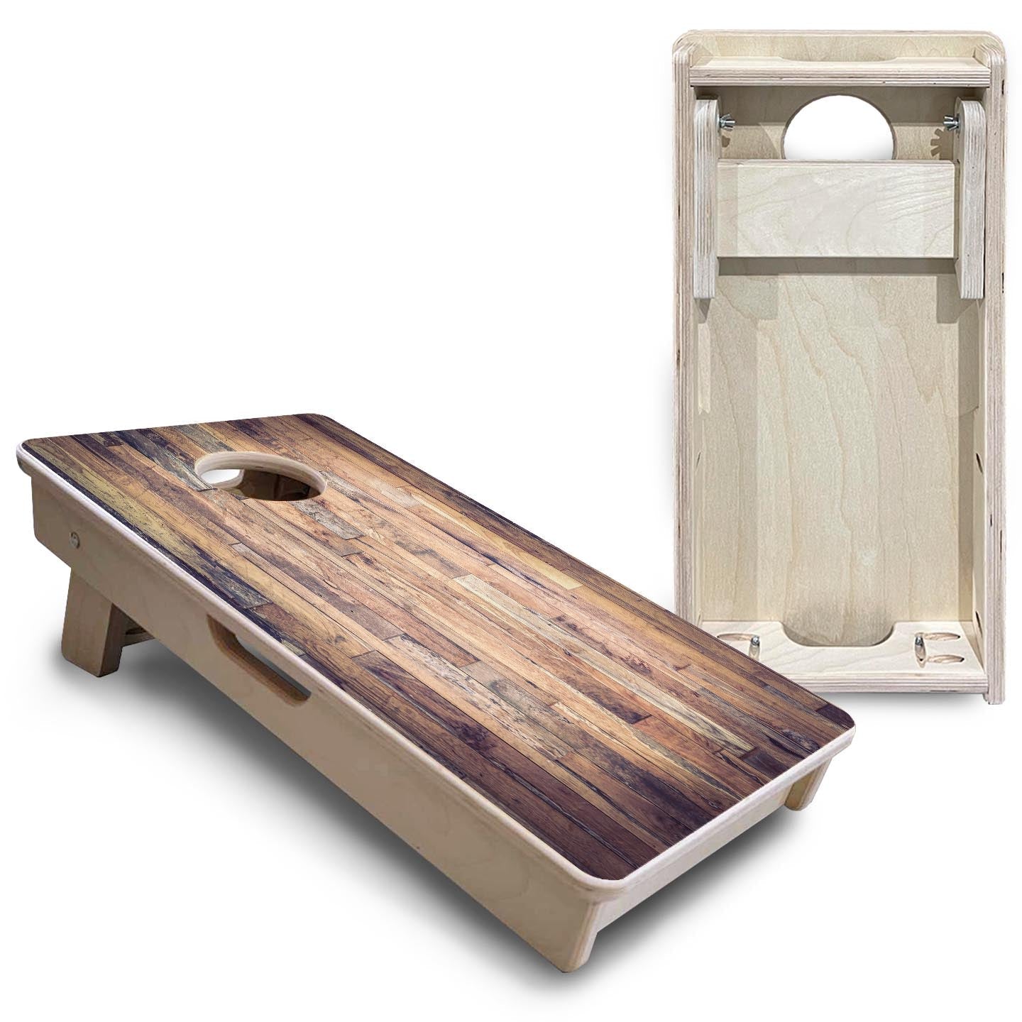 Barnwood Planks - Mini or Vacation Sized Cornhole Boards