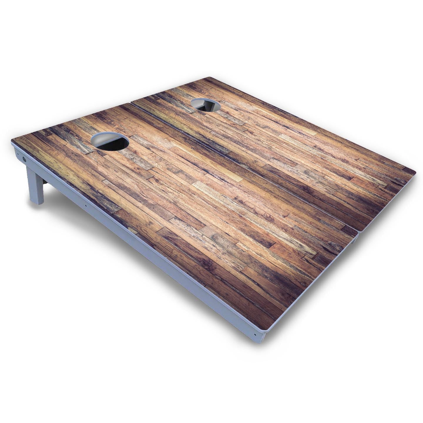 Barnwood Planks Cornhole Boards - All Weather Series