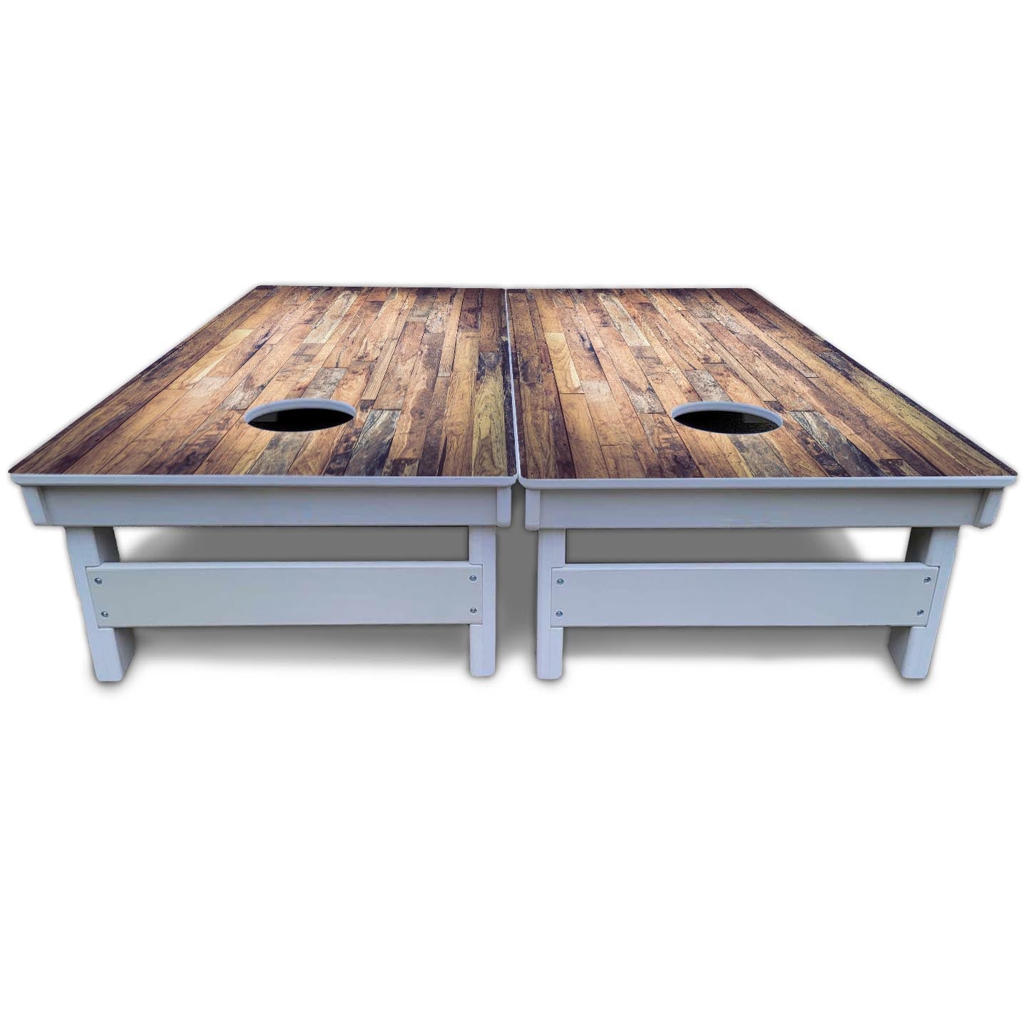 Barnwood Planks Cornhole Boards - All Weather Series