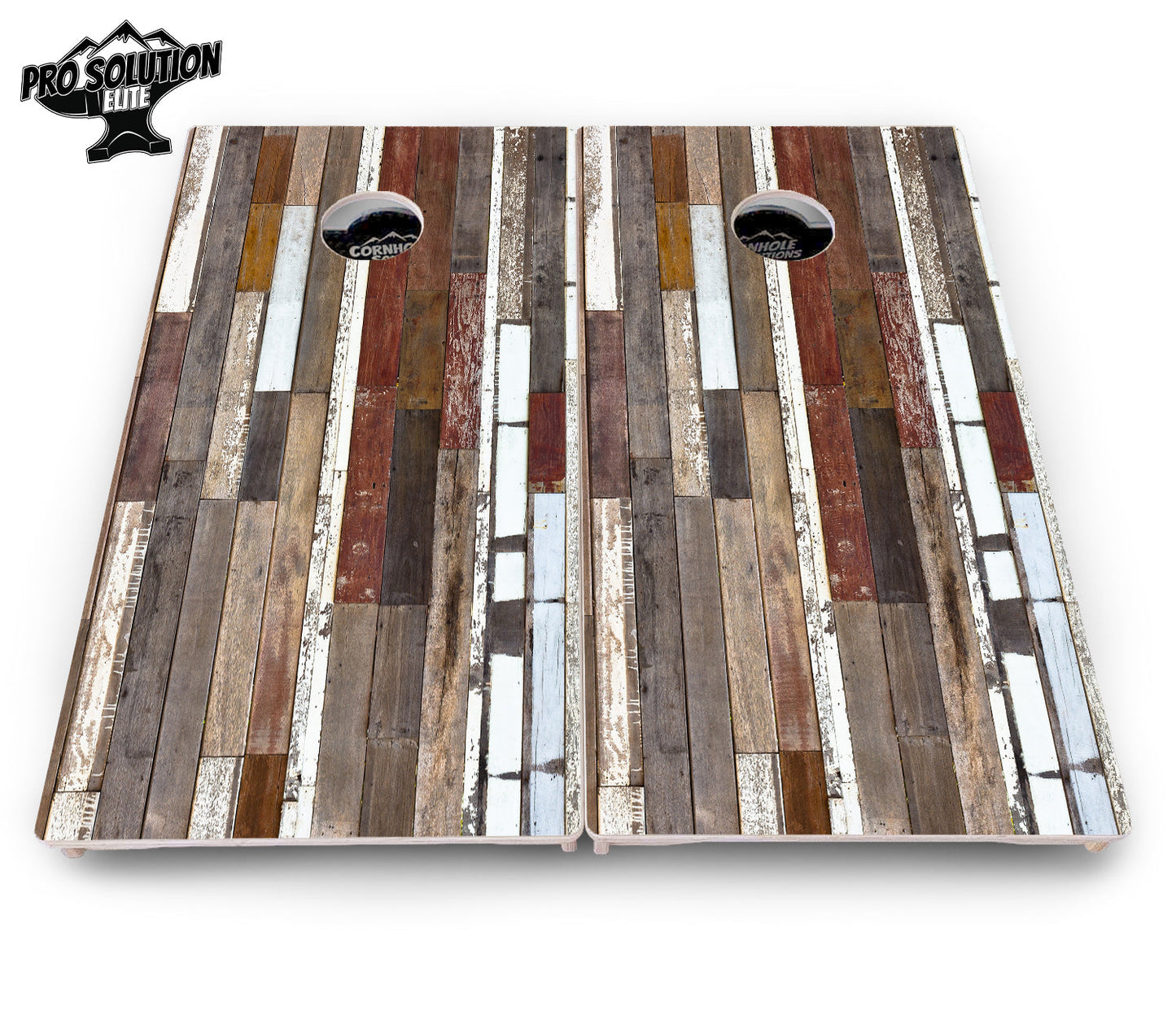 Colorful Planks Cornhole Boards - Pro Solution Elite Series
