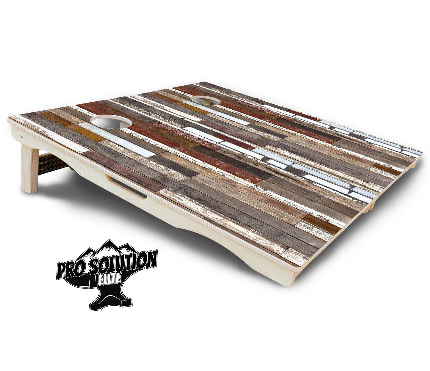 Colorful Planks Cornhole Boards - Pro Solution Elite Series