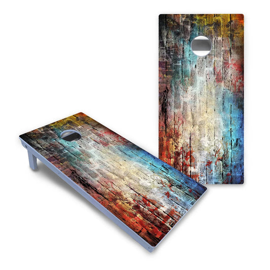 Colorful Brick Cornhole Boards - All Weather Series