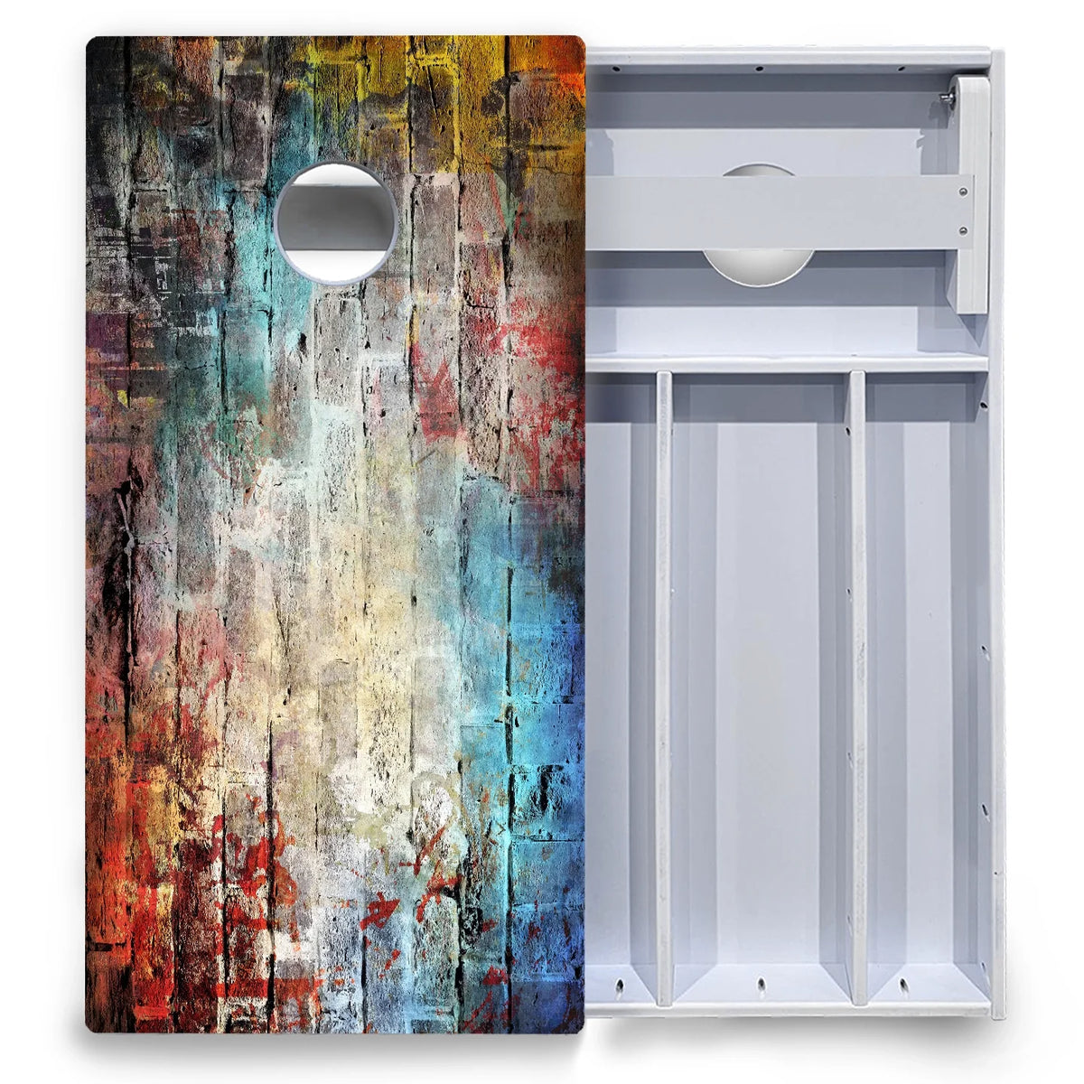 Colorful Brick Cornhole Boards - All Weather Series