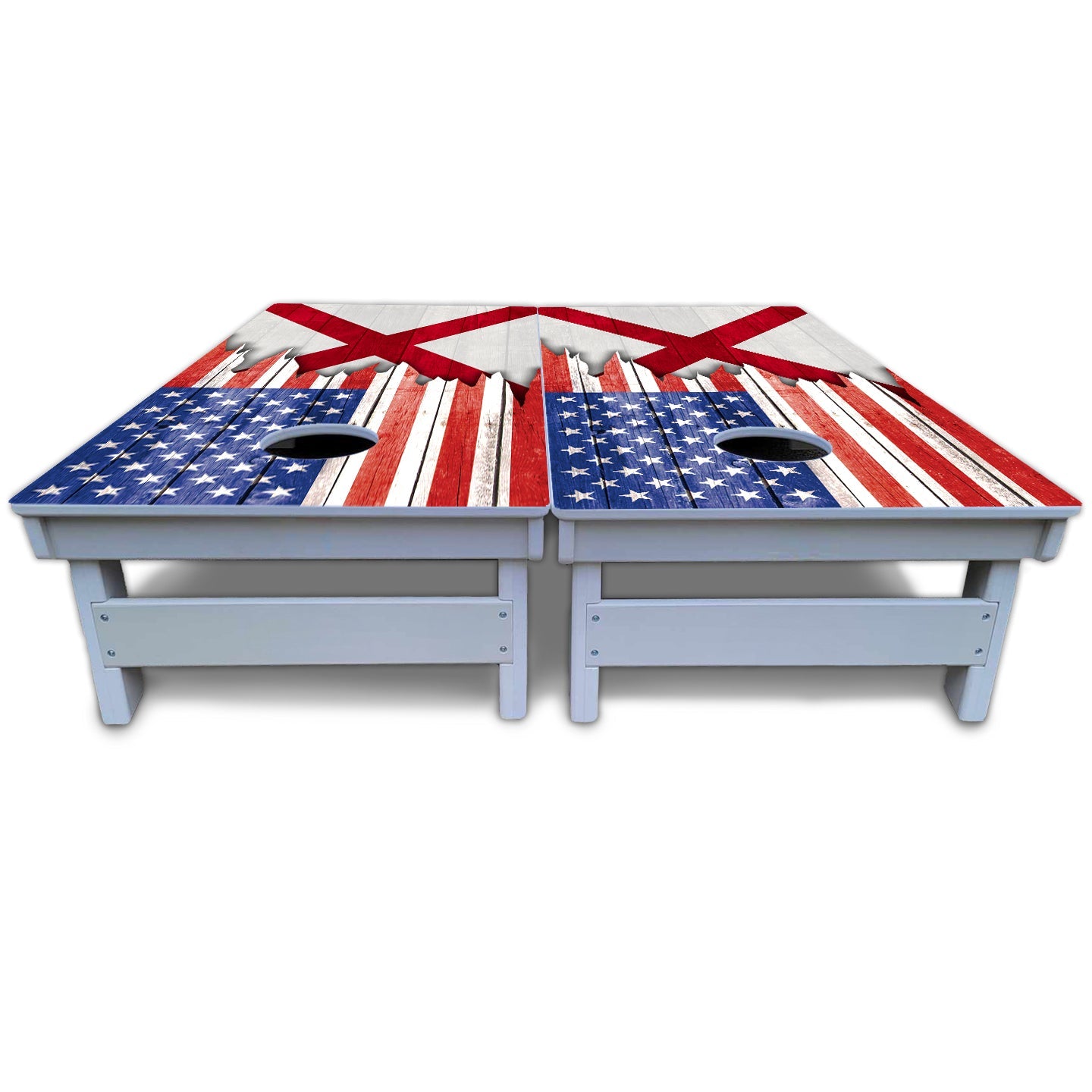 State Flag Designs Alabama to Georgia Cornhole Boards - All Weather Series