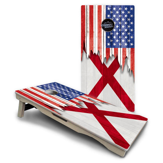 State Flag Cornhole Boards – AL to GA – Pro Lite or Pro Elite