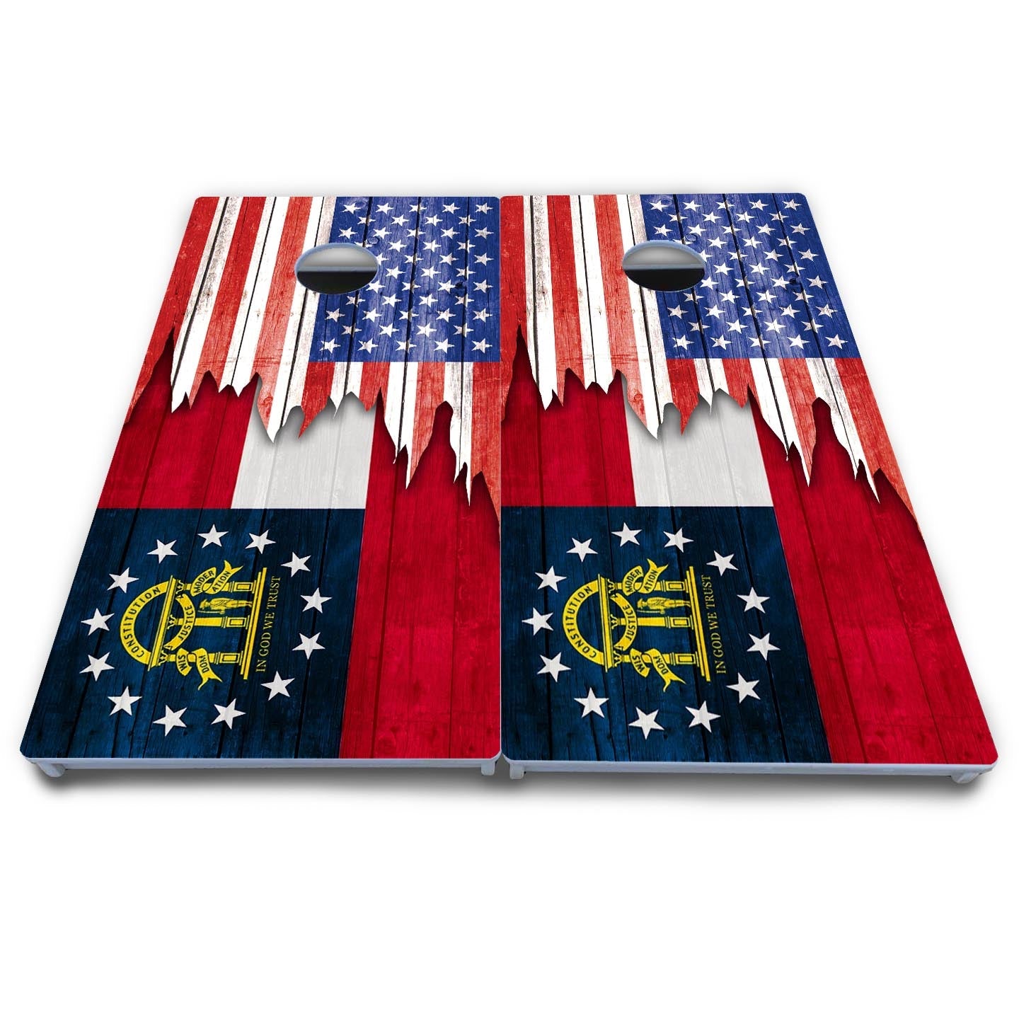 State Flag Designs Alabama to Georgia Cornhole Boards - All Weather Series