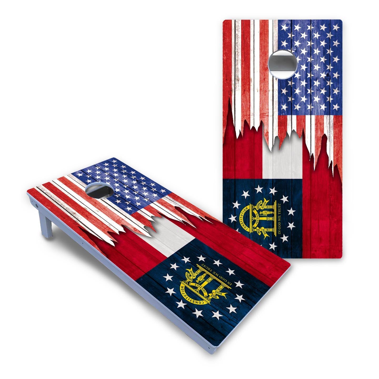State Flag Designs Alabama to Georgia Cornhole Boards - All Weather Series