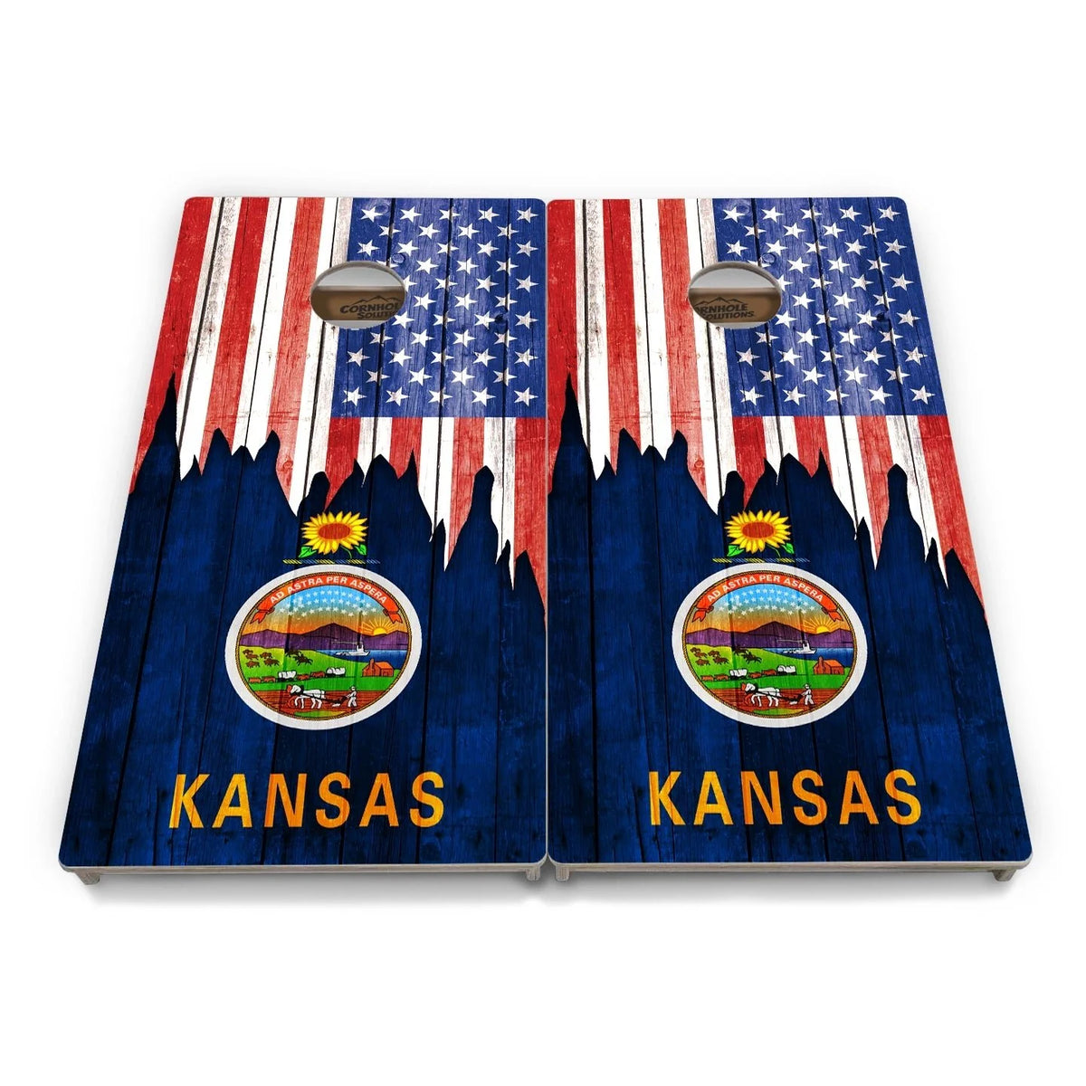 State Flag Cornhole Boards – HI–MD – Tournament Series