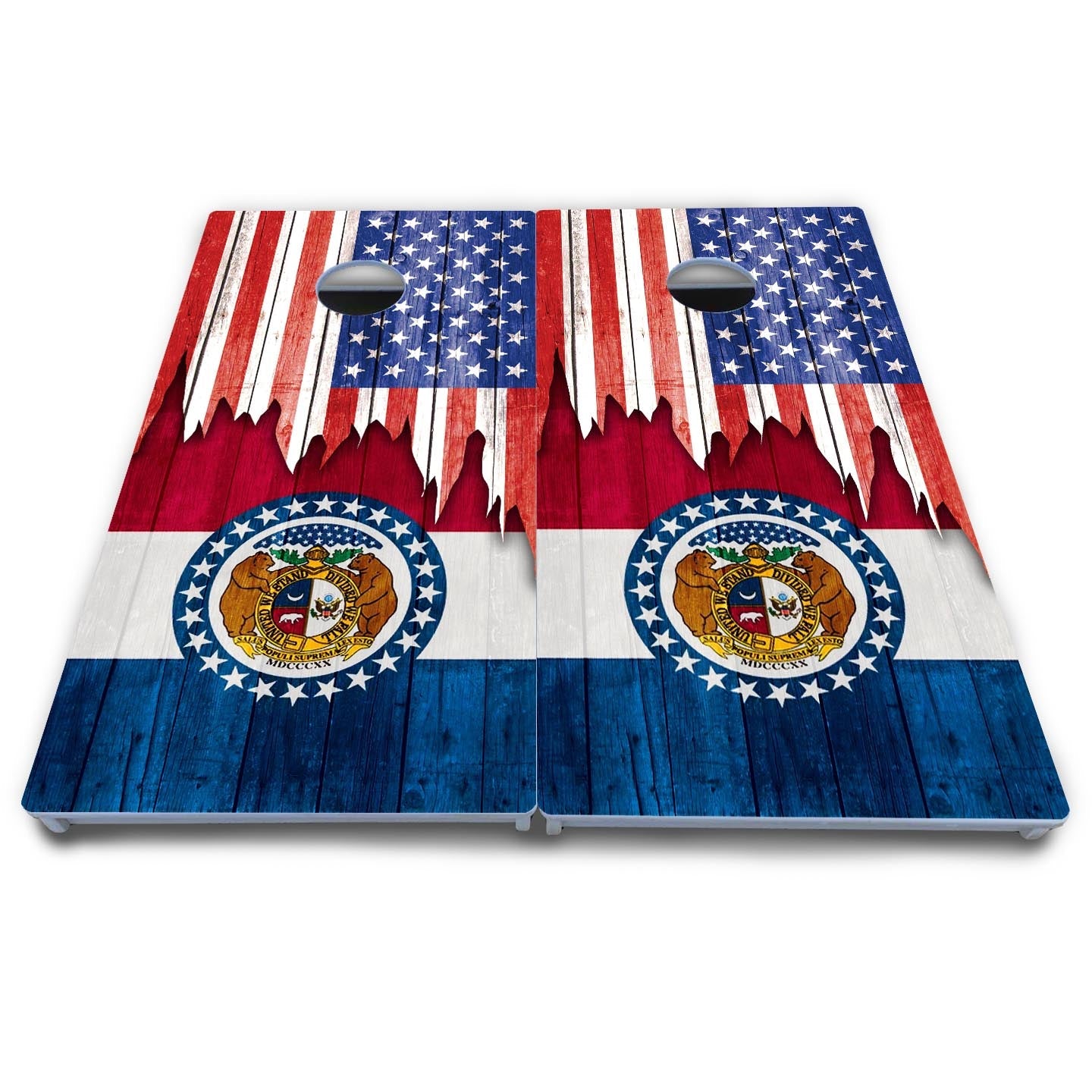 State Flag Designs Massachusetts to New Jersey Cornhole Boards - All Weather Series