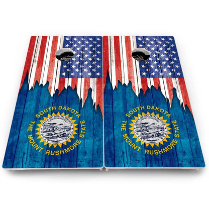State Flag Cornhole Boards – SD to WY – Pro Lite or Pro Elite