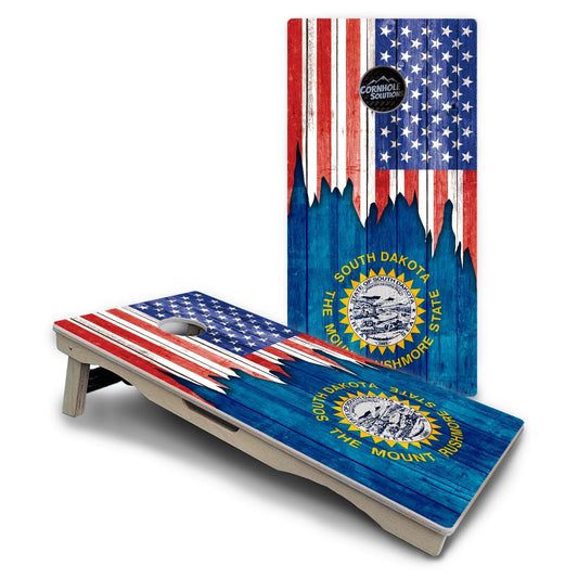 State Flag Cornhole Boards – SD to WY – Pro Lite or Pro Elite