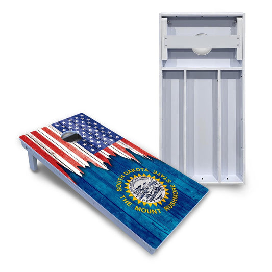 State Flag Designs South Dakota to Wyoming Cornhole Boards - All Weather Series