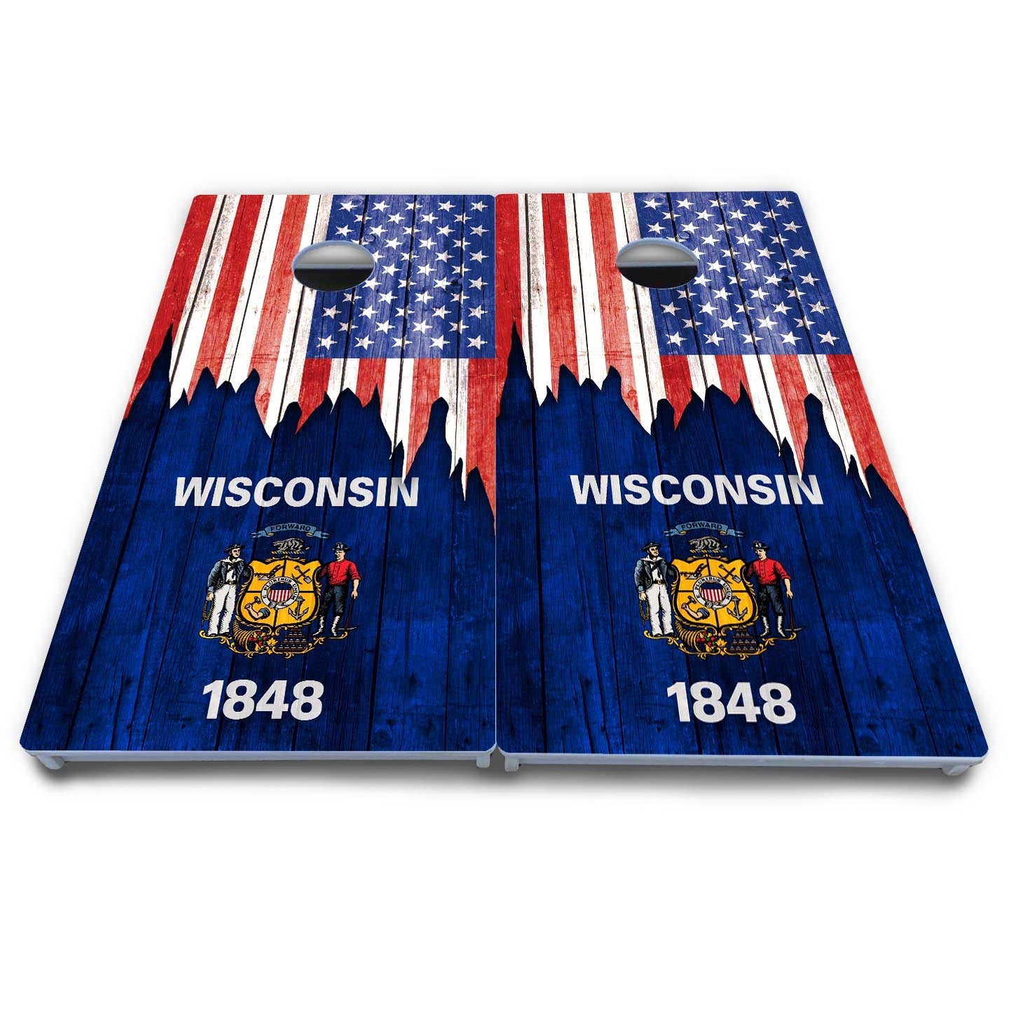State Flag Designs South Dakota to Wyoming Cornhole Boards - All Weather Series