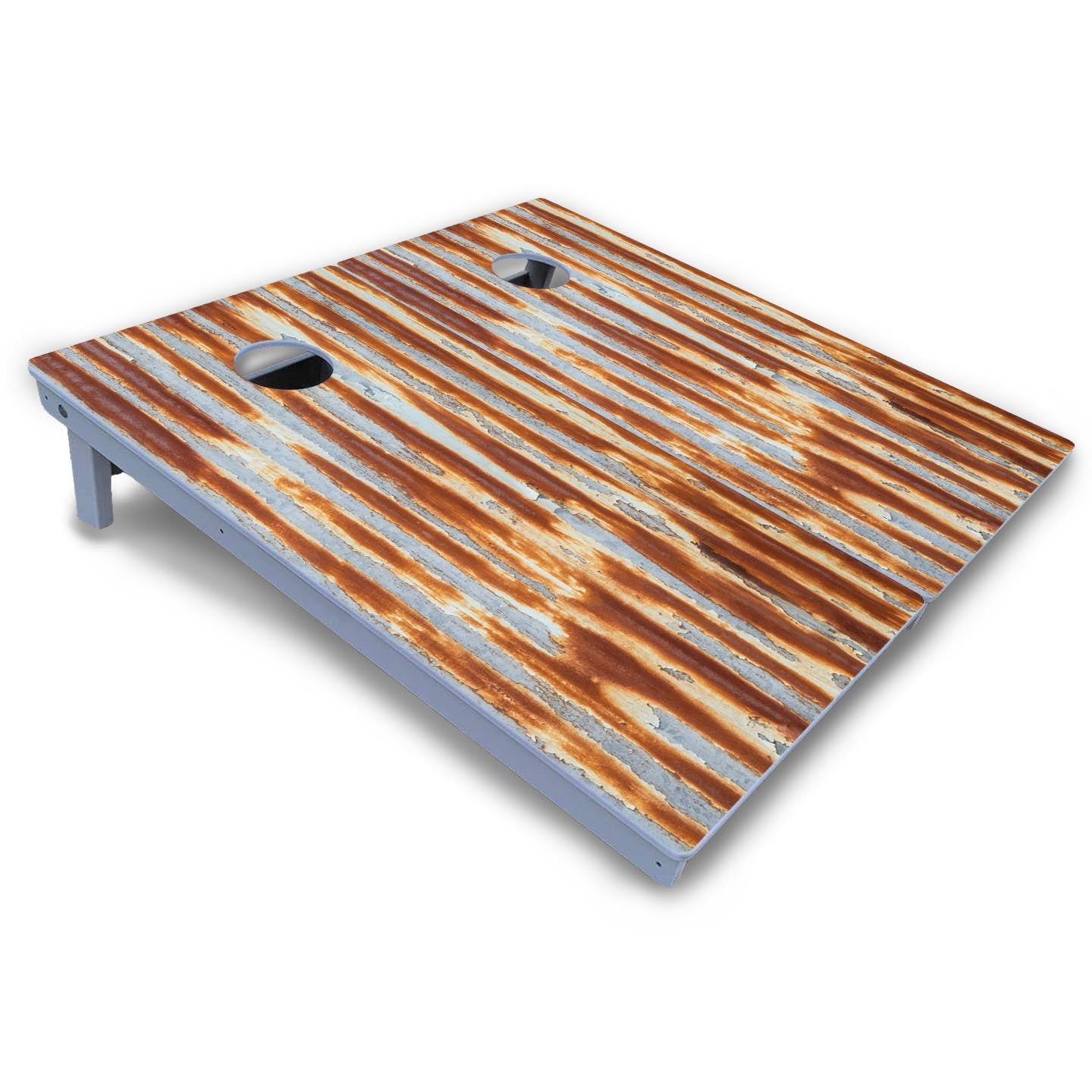 Rustic Tin Roof Cornhole Boards - All Weather Series