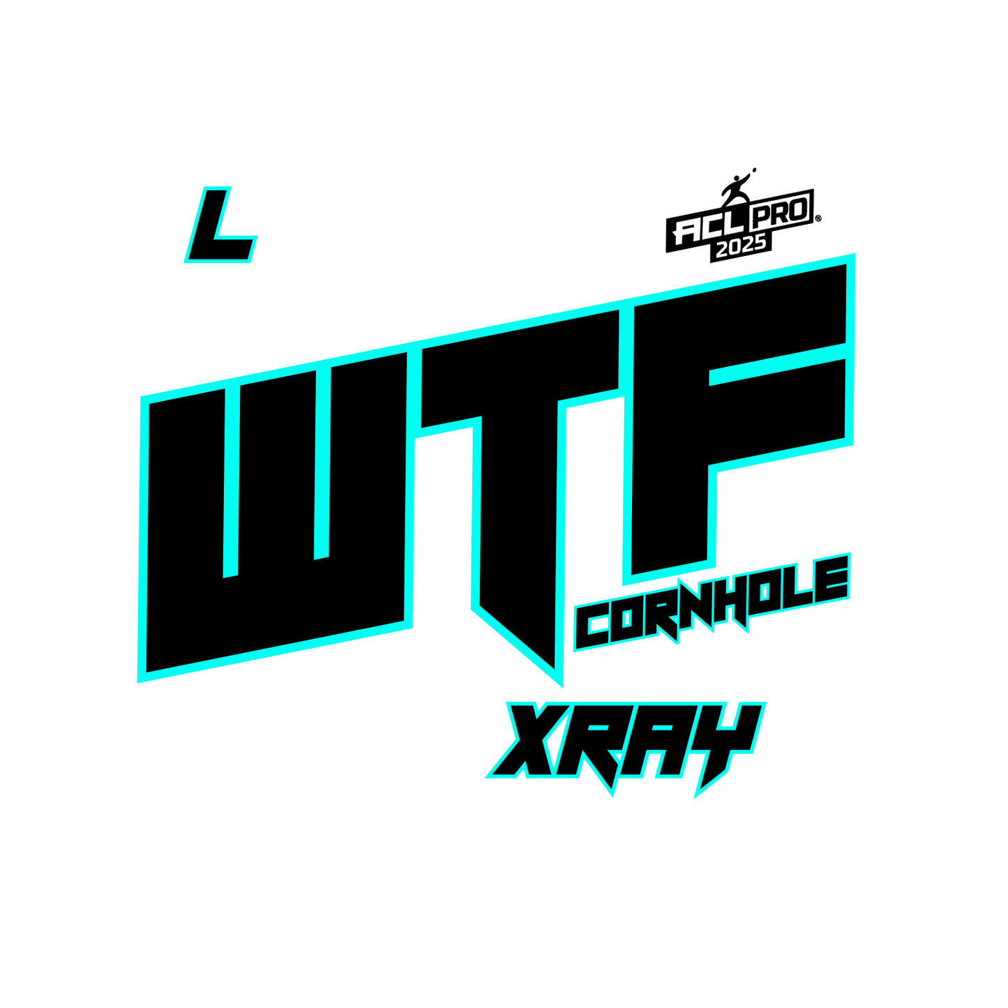 2026 WTF X-RAY Aqua carpet - ACL Pro Stamped Cornhole Bags - Set of 4 bags
