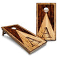 Wood Letter Cornhole Boards - Backyard Series