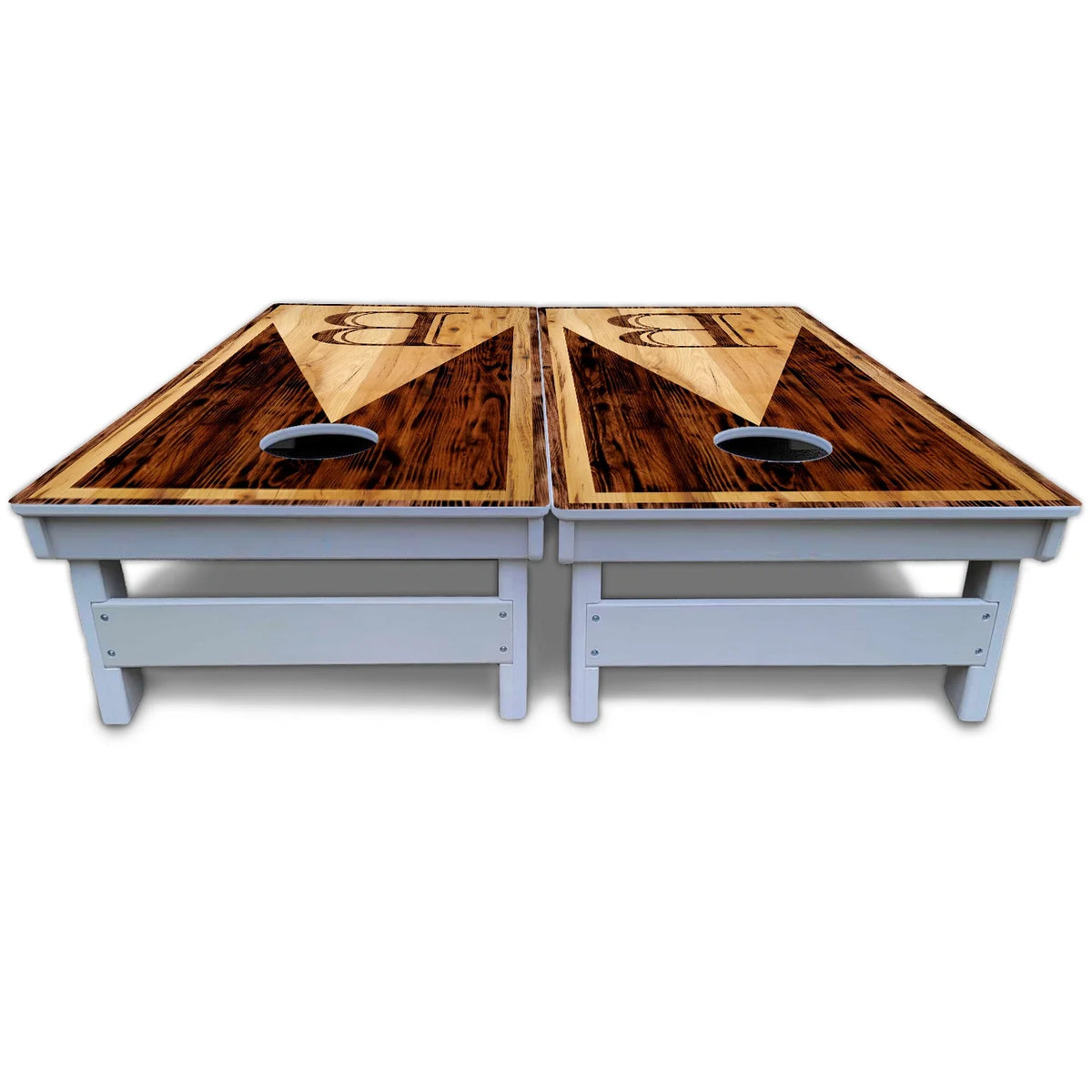 Wooden Triangle Letter Cornhole Boards - All Weather Series