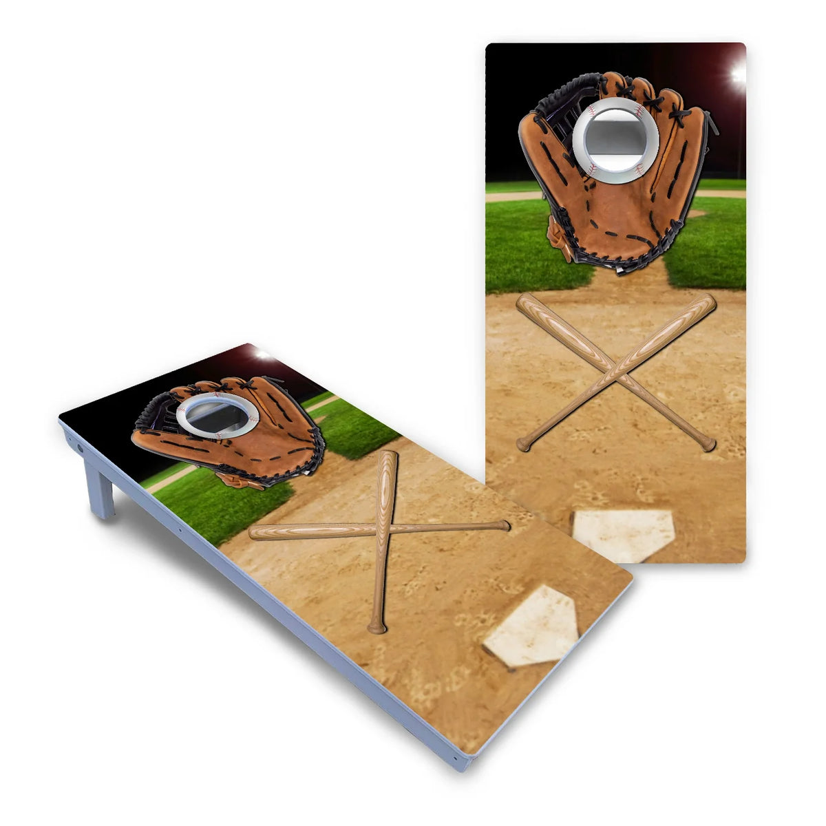 Baseball Theme Cornhole Boards - All Weather Series