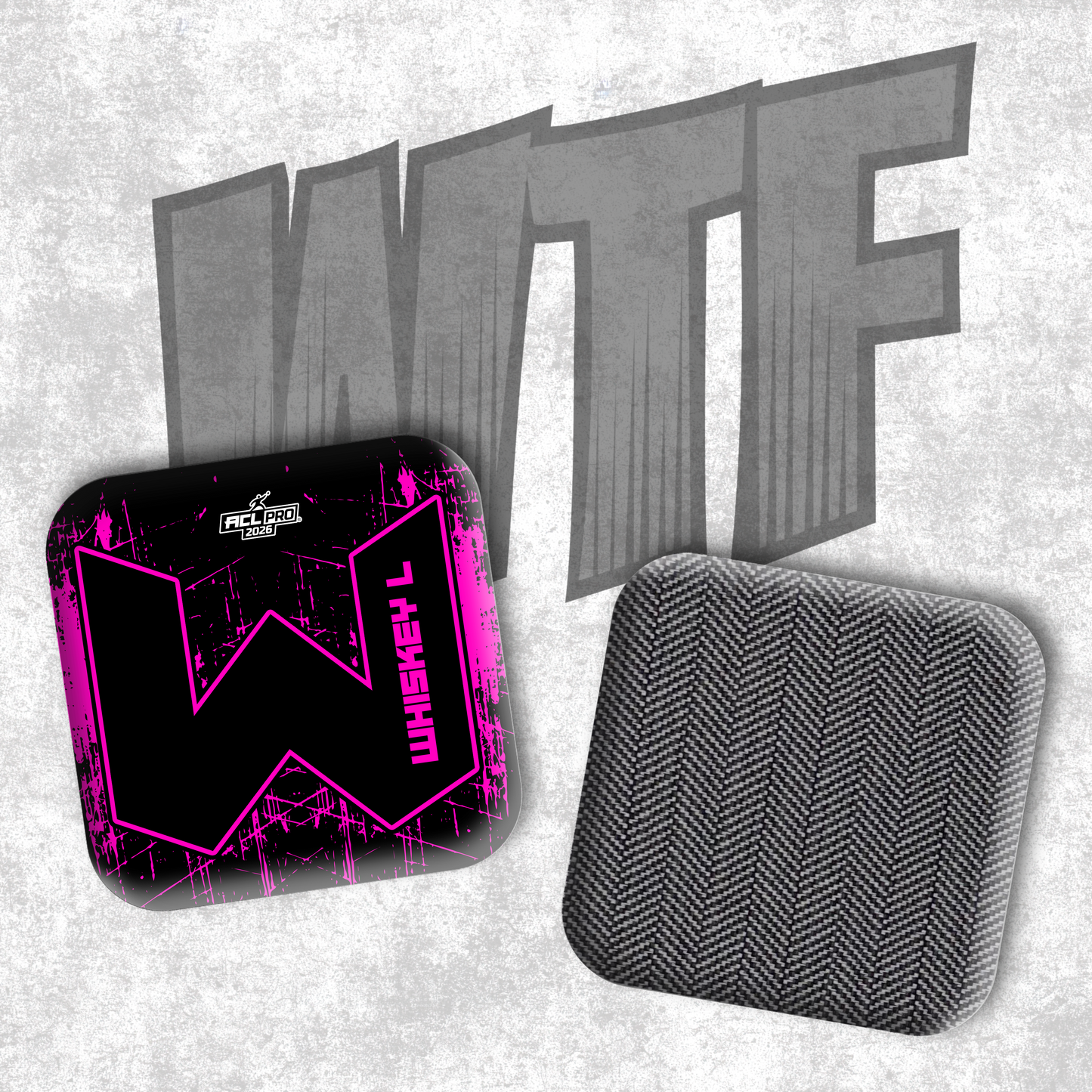 2026 WTF Whiskey "W" Logo - ACL Pro Stamped Cornhole Bags - Set of 4 bags