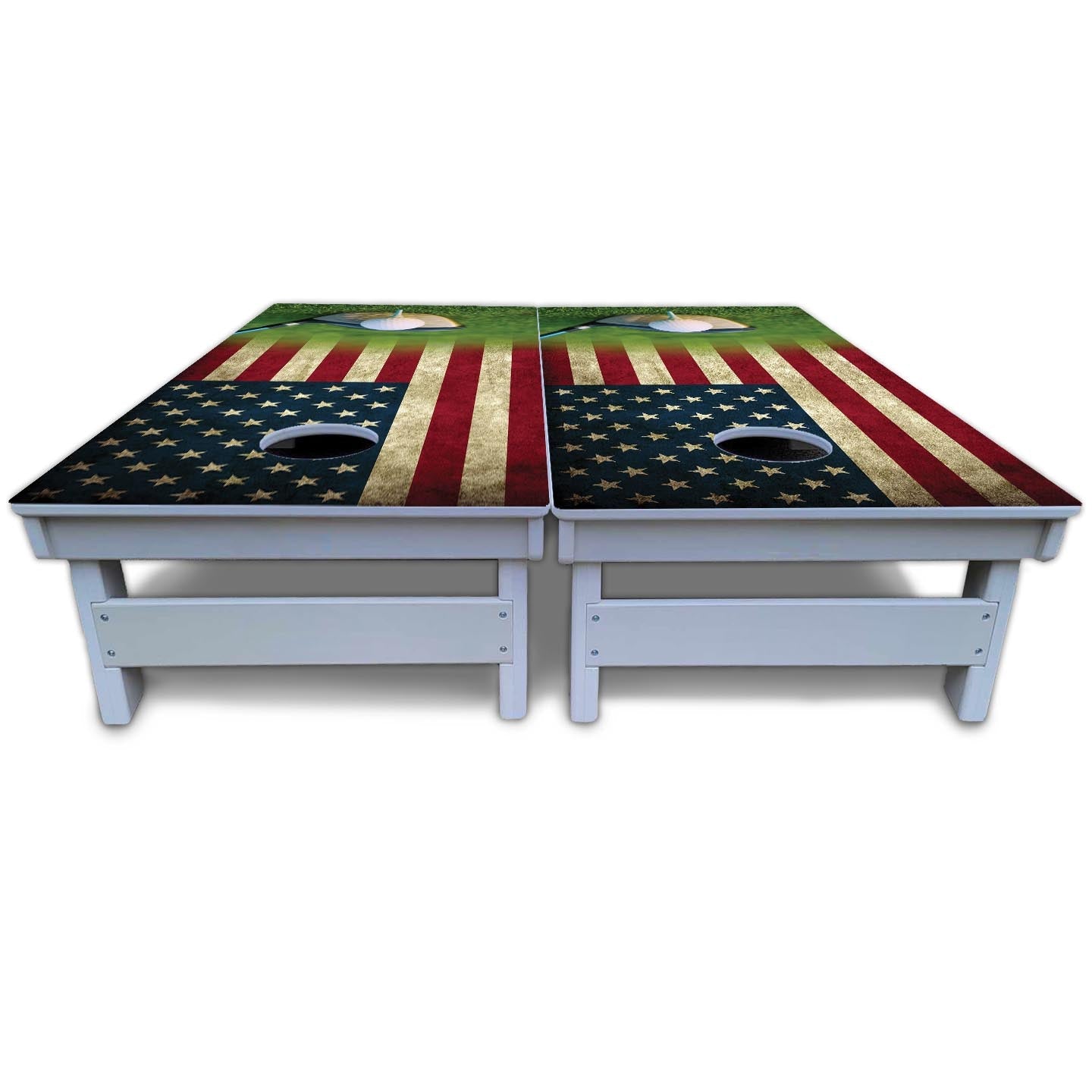 Golf Tee Flag Cornhole Boards - All Weather Series