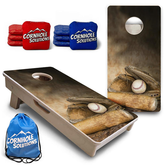 Worn Baseball Glove - Mini or Vacation Size Cornhole Boards