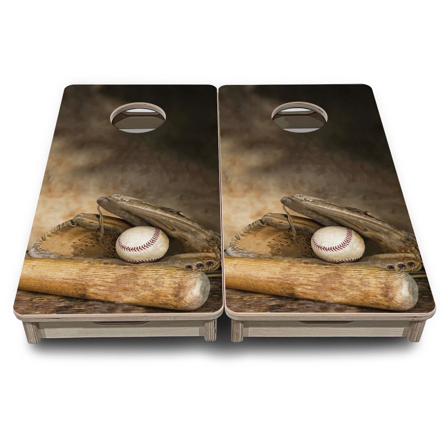 Worn Baseball Glove - Mini or Vacation Size Cornhole Boards