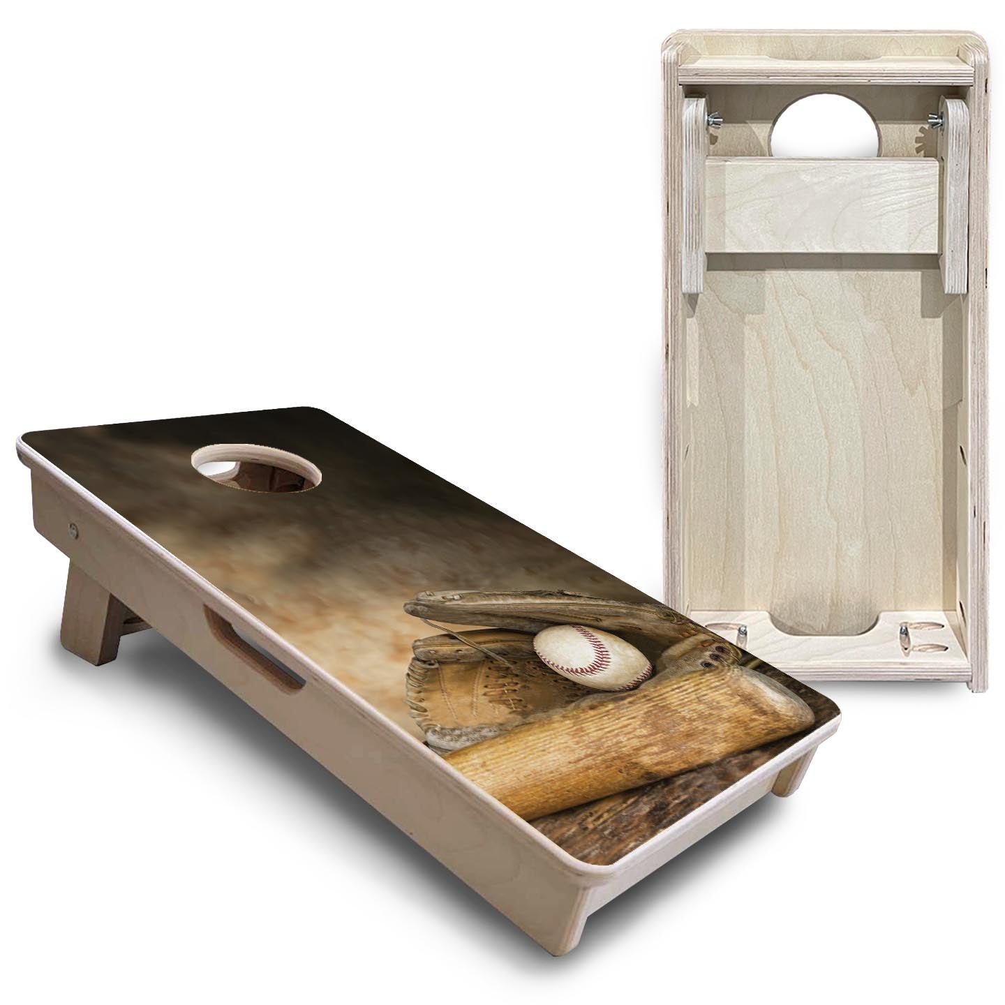 Worn Baseball Glove - Mini or Vacation Size Cornhole Boards