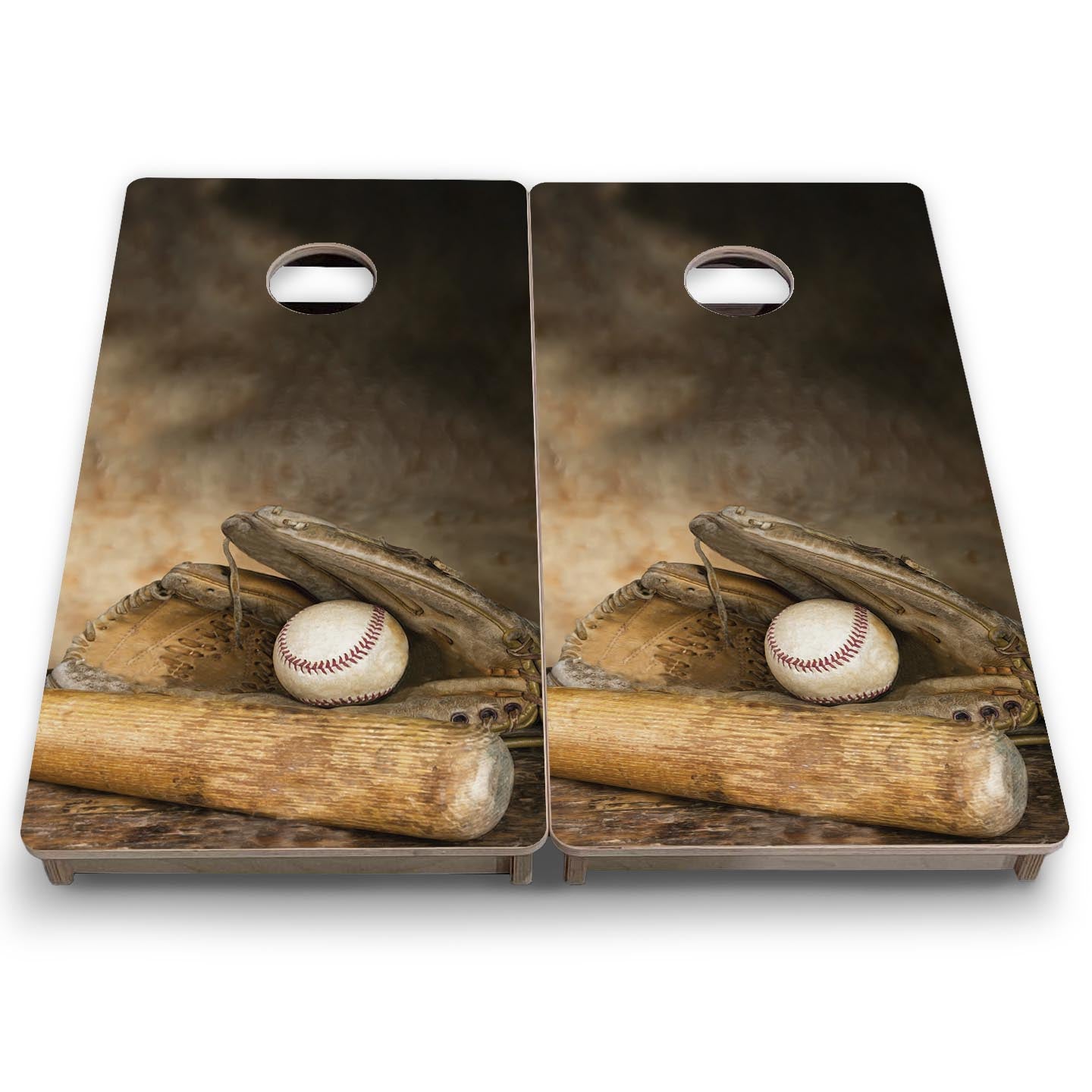 Worn Baseball Glove - Mini or Vacation Size Cornhole Boards