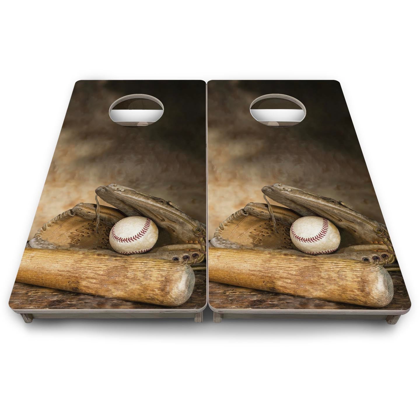 Worn Baseball Glove - Mini or Vacation Size Cornhole Boards
