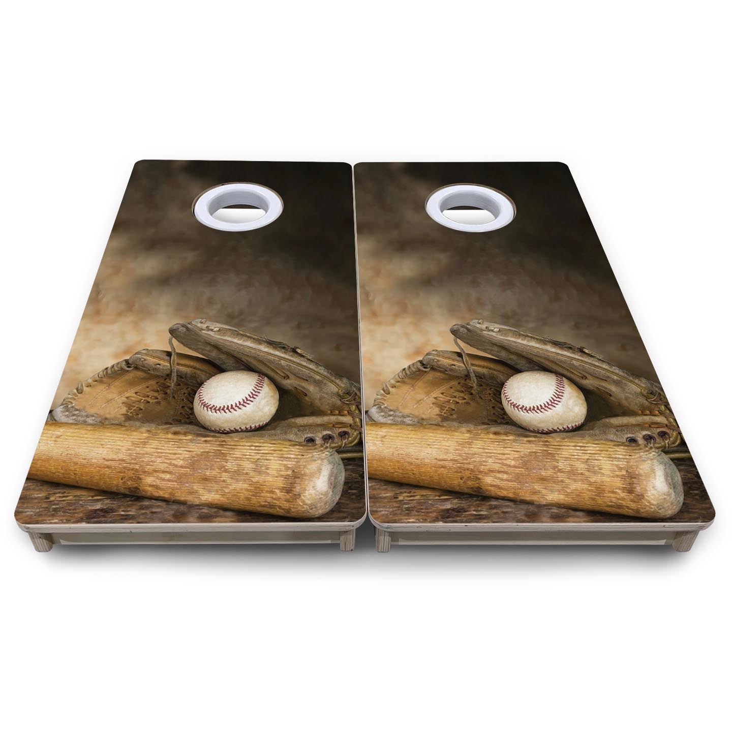 Worn Baseball Glove - Mini or Vacation Size Cornhole Boards